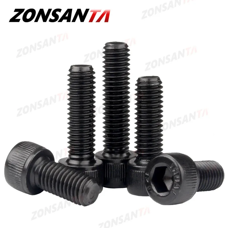 ZONSANTA-M2 M3 M4 M5 M6 M8 육각 알렌 소켓 캡 헤드 나사, 검정색 등급 12.9 미터법 Diy 나사, 가구 볼트, 가구 선박 자동차 title=ZONSANTA-M2 M3 M4 M5 M6 M8 육각 알렌 소켓 캡 헤드 나사, 검정색 등급 12.9 미터법 Diy 나사, 가구 볼트, 가구 선박 자동차 