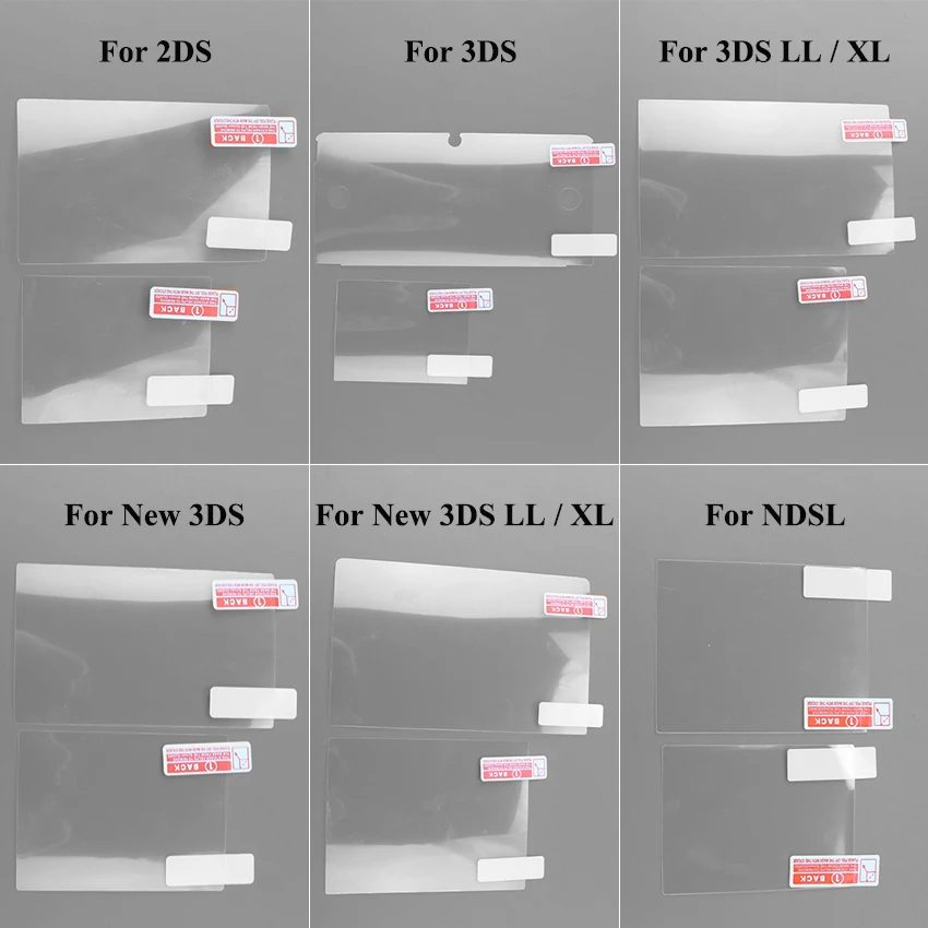 닌텐도 DSL NDSL용 상단 하단 HD 투명 보호 필름, 2DS 용, 3DS XL LCD 화면 보호기, 1 개 title=닌텐도 DSL NDSL용 상단 하단 HD 투명 보호 필름, 2DS 용, 3DS XL LCD 화면 보호기, 1 개