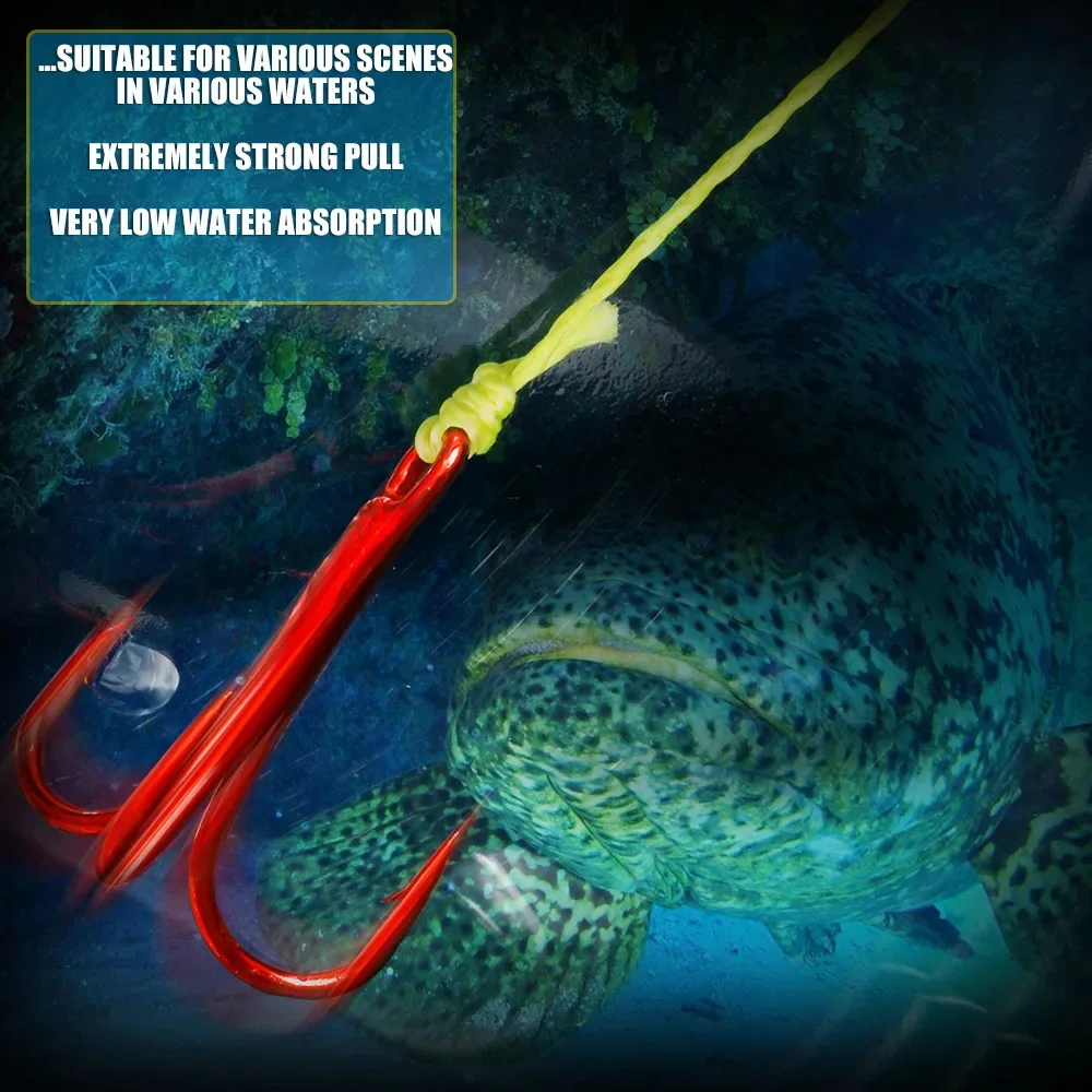 BAKAWA 4 가닥 꼰 낚싯줄, 멀티 필라멘트 페스카, 100M, 300M, 500M, 1000M, 잉어 와이어, 내마모성, 일본