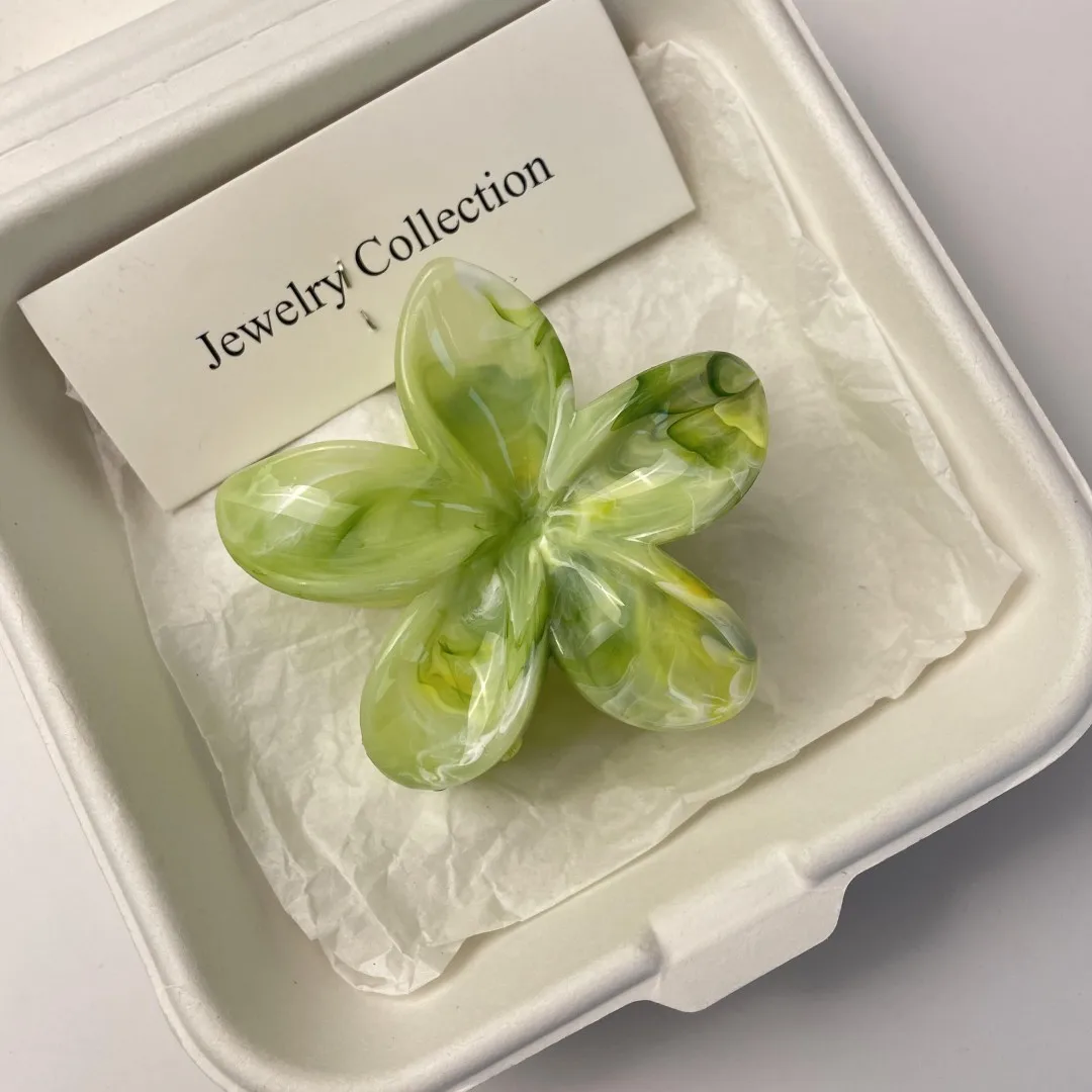 꽃 헤어 크랩 헤어 클립, 캐주얼 꽃 헤어 클로 클립, 상어 머리핀 바레트, 여름 패션 title=꽃 헤어 크랩 헤어 클립, 캐주얼 꽃 헤어 클로 클립, 상어 머리핀 바레트, 여름 패션