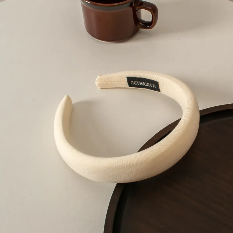 여성용 와이드 브림 패브릭 헤어밴드, 와일드 외출, 한국 스위트 머리띠, 프레스 헤어밴드, 헤어 액세서리, 가을 및 겨울