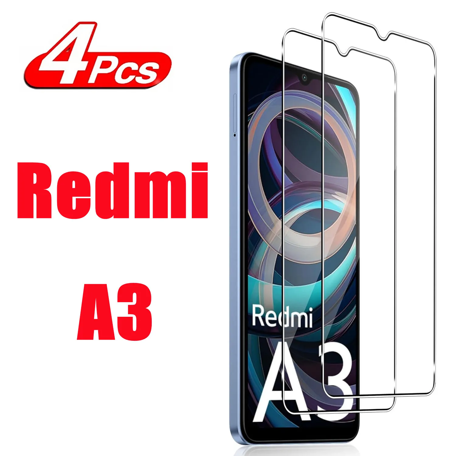 고화질 강화 필름 HD + 샤오미 고품질 강화 유리, Redmi A3 화면 보호대 유리 필름, 1/4 개 title=고화질 강화 필름 HD + 샤오미 고품질 강화 유리, Redmi A3 화면 보호대 유리 필름, 1/4 개 