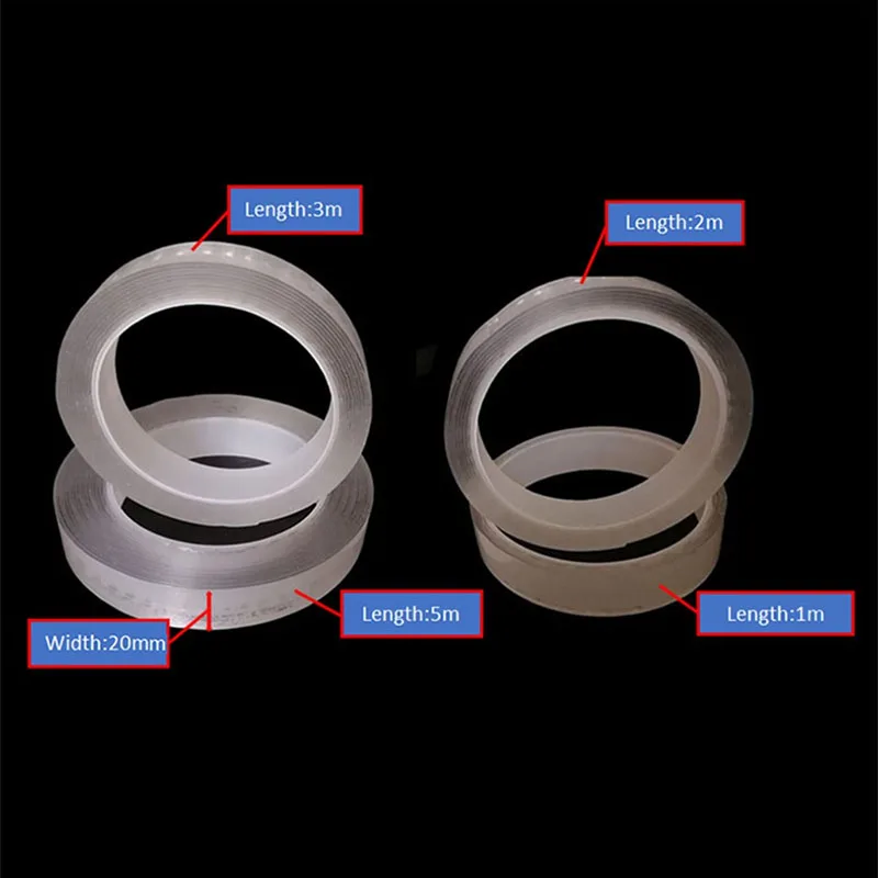 초강력 양면 접착 몬스터 나노 테이프, 가전 제품, 방수 벽 스티커, 홈 개선 방지 테이프