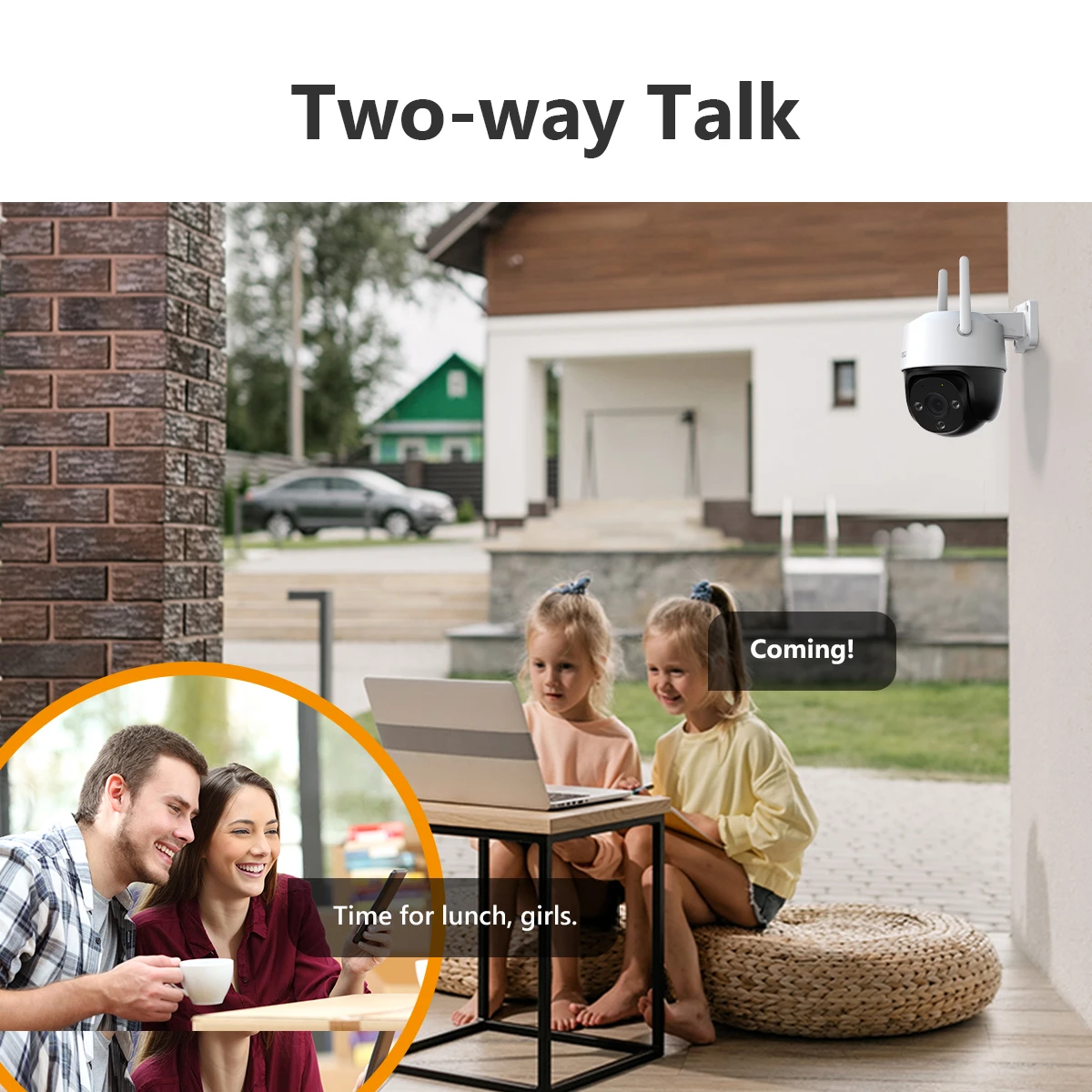 IMOU 크루저 야외 PTZ 와이파이 카메라, 양방향 오디오, 다채로운 야간 투시경, AI 인간 감지, IP66, 3MP