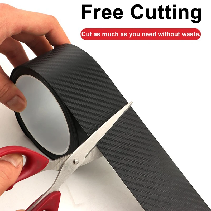 나노 탄소 섬유 자동차 스티커, 페이스트 보호 스트립, 자동차 도어 씰 사이드 미러, 긁힘 방지 테이프, DIY 자동차 보호 필름