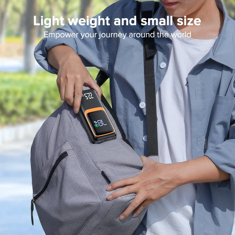 QOOVI 보조배터리 외장 대용량 배터리 용량 PD 22.5W 고속 충전 휴대용 충전기, 삼성 아이폰 샤오미, 20000mAh