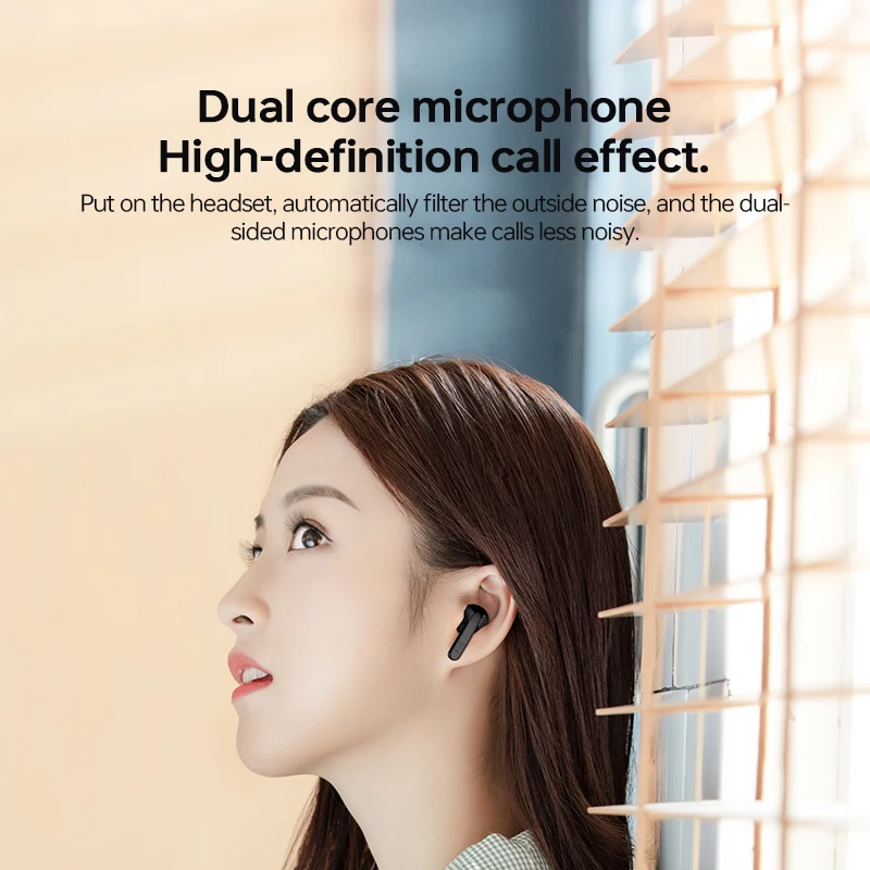 ZQB A3 TWS 무선 블루투스 이어폰, 노이즈 캔슬링 오버 이어 헤드셋, 터치 스포츠 헤드셋, 마이크 포함, HD 통화 방수