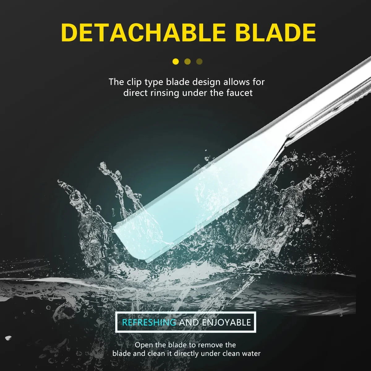 살롱 이발사 면도기 수동 면도기 직선 가장자리 스테인레스 스틸 날카로운 커터 홀더 접이식 면도 수염 이발소 용품