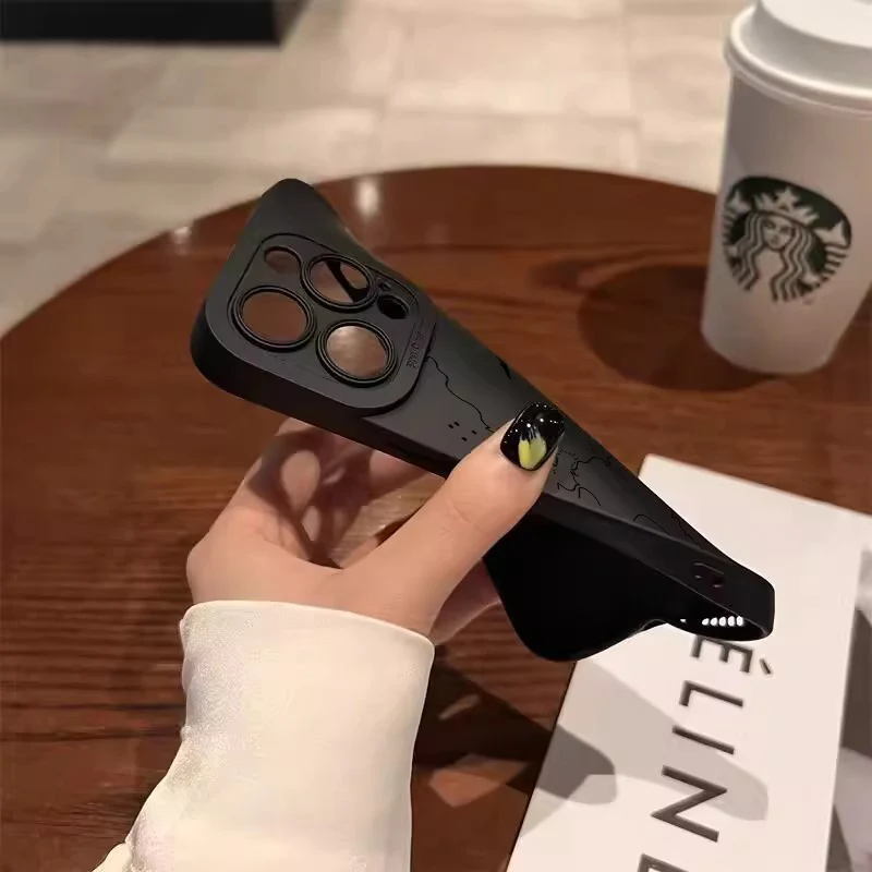 여행용 영감 비행기 경로 디자인 휴대폰 케이스, 아이폰 15 14 13 12 11 16 프로 맥스 미니 7 8 15 16 플러스 X XR XS SE2 소프트 커버