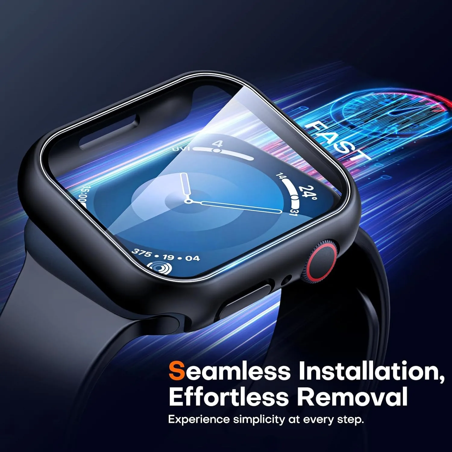 애플 워치용 강화 유리 및 케이스, 아이워치 시리즈 10, 9, 8, 7, 6, SE 5 용 스크린 보호대 액세서리, 46mm, 44mm, 45mm, 41mm, 40mm, 42mm