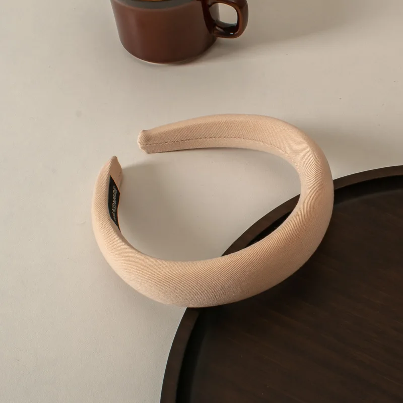 여성용 와이드 브림 패브릭 헤어밴드, 와일드 외출, 한국 스위트 머리띠, 프레스 헤어밴드, 헤어 액세서리, 가을 및 겨울