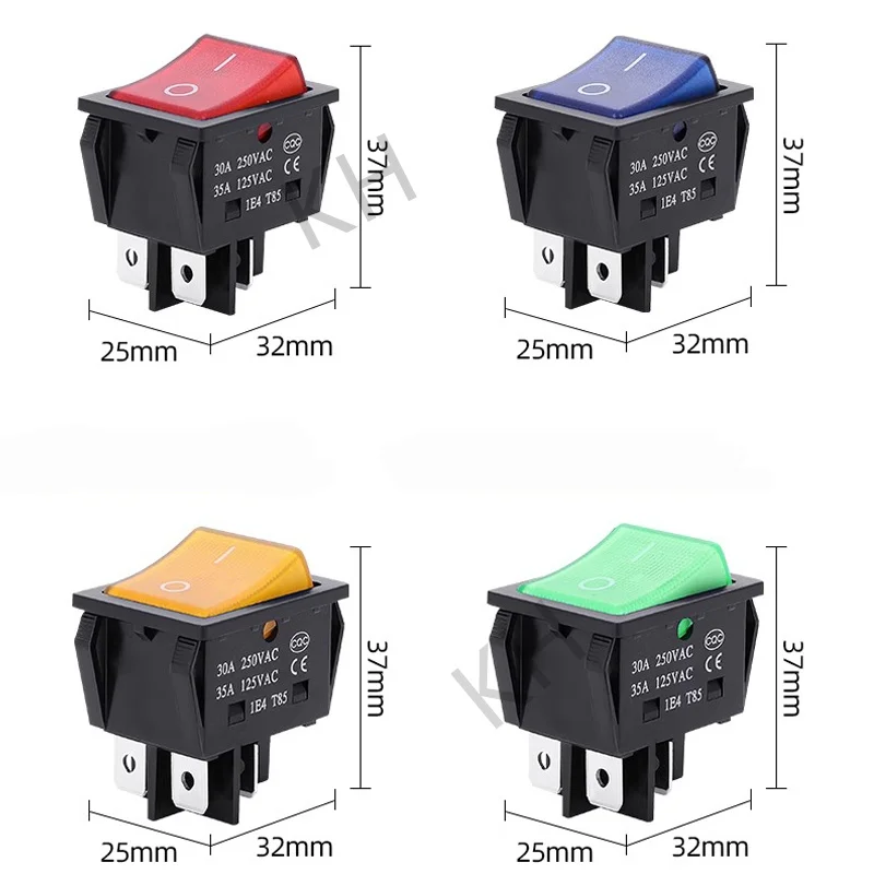 AC 고전류, ON/OFF, 용접 기계용 특수, 스털링 실버 포인트, 로커 전원 단추 스위치, 30/40A, 250V, 1 개