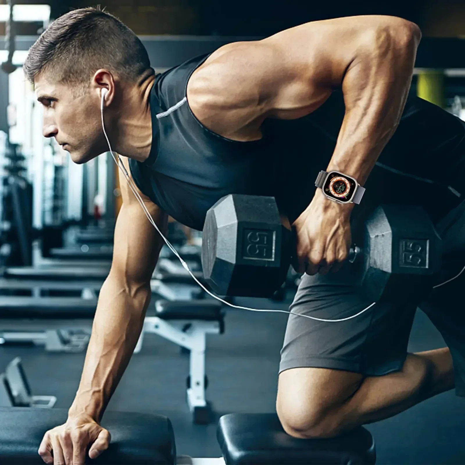 애플 워치용 알파인 루프 스트랩 울트라 밴드, 금속 C 후크 팔찌, 아이워치 SE 시리즈 9, 8, 7, 6, 5, 4, 3, 49mm, 45mm, 44mm, 42mm, 41mm, 40mm