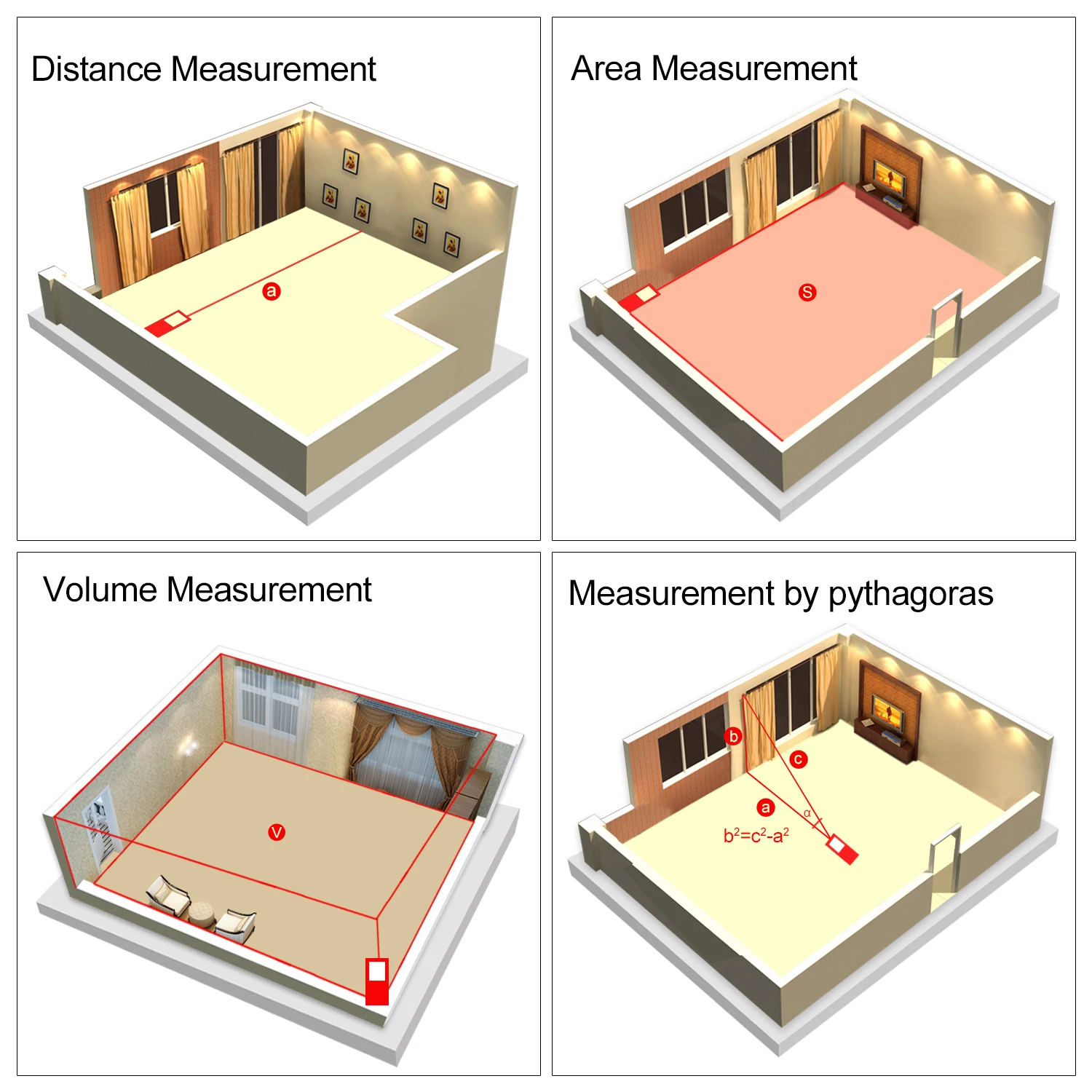 Mileseey 레이저 거리 측정기, 전자 룰렛, 레이저 디지털 테이프, 거리 측정기, Trena Metro 레이저 거리 측정기
