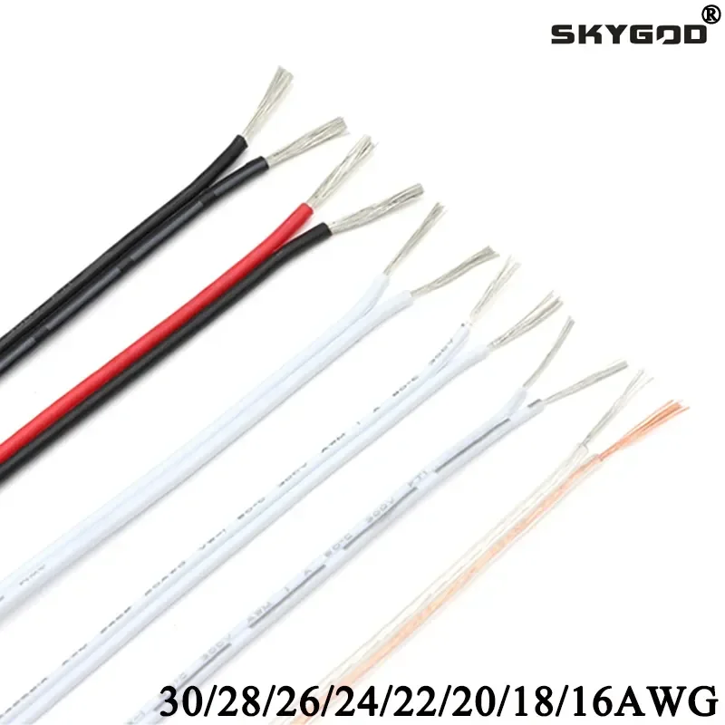 5m/10m/20m UL2468 2 핀 전선 주석 도금 구리 절연 PVC 연장 LED 스트립 케이블, 16/18/20/22/24/26/28/30 게이지 AWG title=5m/10m/20m UL2468 2 핀 전선 주석 도금 구리 절연 PVC 연장 LED 스트립 케이블, 16/18/20/22/24/26/28/30 게이지 AWG