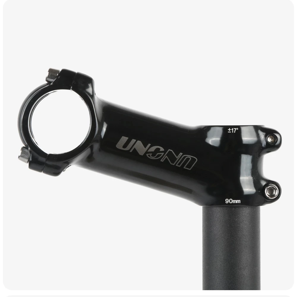 UNO 블랙 스템 자전거 초경량 MTB 로드 스템 포크 28.6, 7 17 35 도, 31.8mm, 60mm, 70mm, 80mm, 90mm, 100mm, 110mm, 120mm, 130mm, 킹 칼로이
