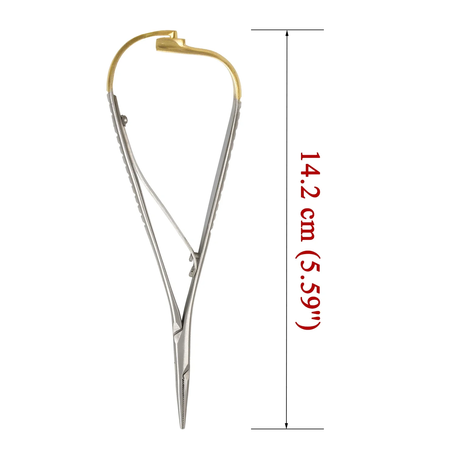 WELLCK 치과 바늘 홀더, 핀셋 교정 기구, 치과 제품, 스테인리스 스틸, Mathieu 바늘 홀더, 1 개