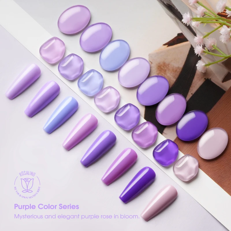 ROSALIND 젤 광택제 매니큐어 반영구 베르니스 탑 코트, UV LED 젤 바니시, 네일 아트 젤 네일 광택제