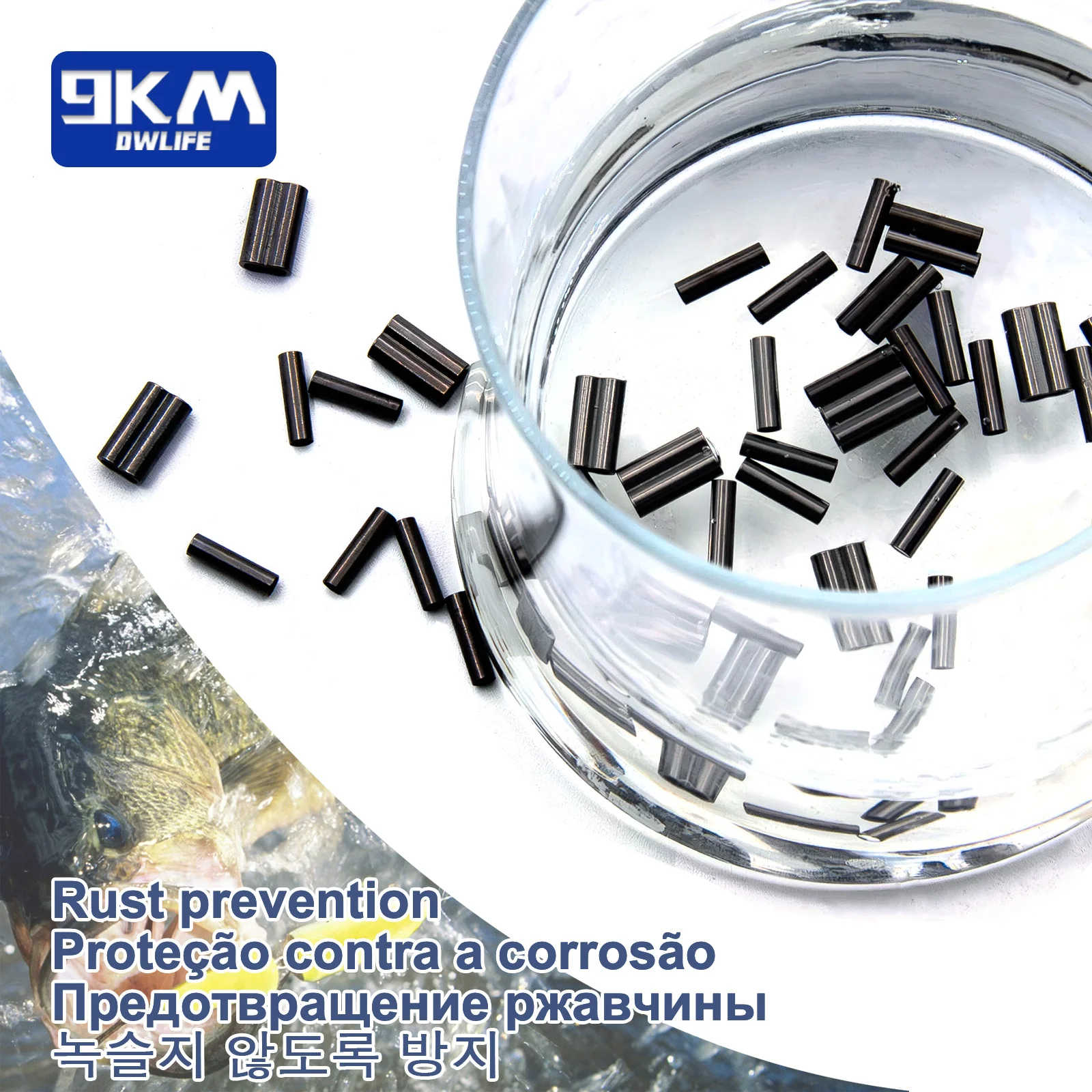 낚시 와이어 튜브 황동 낚시 싱글 더블 배럴 크림핑 슬리브 낚싯줄 액세서리, 낚시 튜브 커넥터, 50 ~ 200 피스