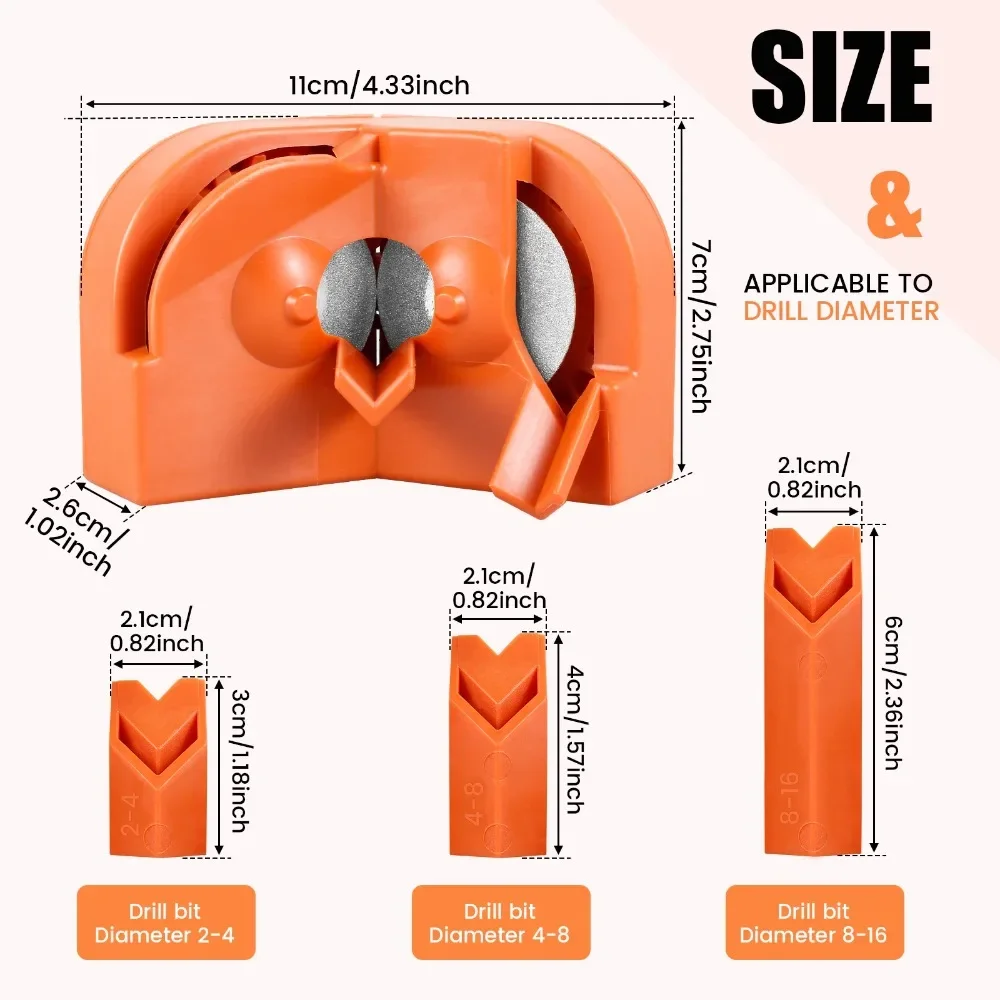 다목적 드릴 비트 연삭 숫돌, 전기 임팩트 드릴 나이프 숫돌, 일회용 양면 연마