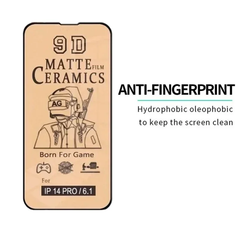 부드러운 매트 세라믹 필름, 아이폰 16 프로 맥스, 13, 12, 11, X, XR, XS 맥스, 미니, 7, 8, 6, 14, 15 플러스, SE용 화면 보호기, 4 개