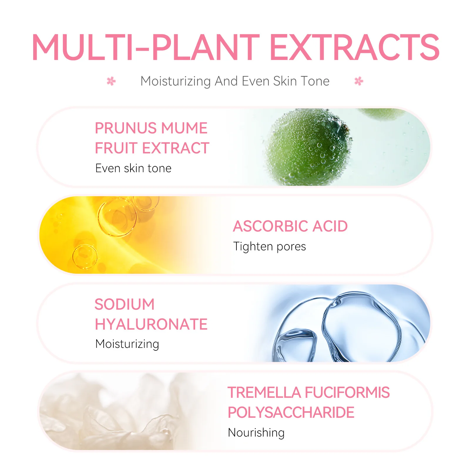 사쿠라 얼굴 관리 세럼, 부드러운 주름, 얼굴 리프팅, 모이스처라이저, 미백, 한국 스킨 케어 제품, 1.5ml * 3