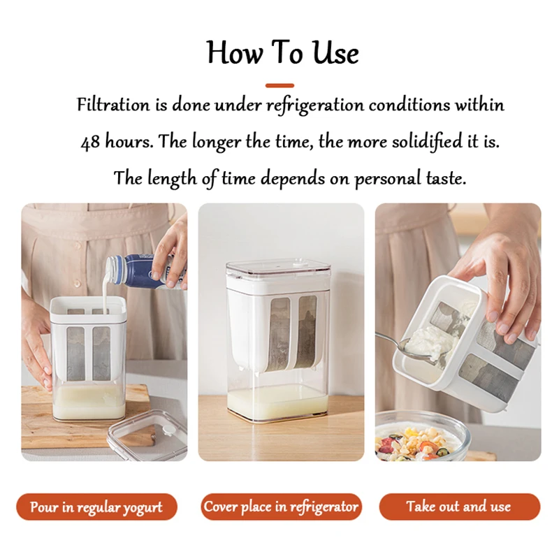 그릭요거트메이커 스테인리스 스틸 그리스 요구르트 필터, 치즈 수분 분리기, 채반 유청 분리 도구, 주방 액세서리 그릭요거트