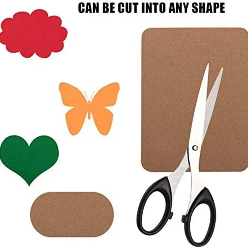 원단 다리미 패치, 의류용 강력한 접착제 코튼 패치, DIY 진 수리 장식, 패치 다리미 바느질, 12.5x9.5cm, 로트 당 4 개