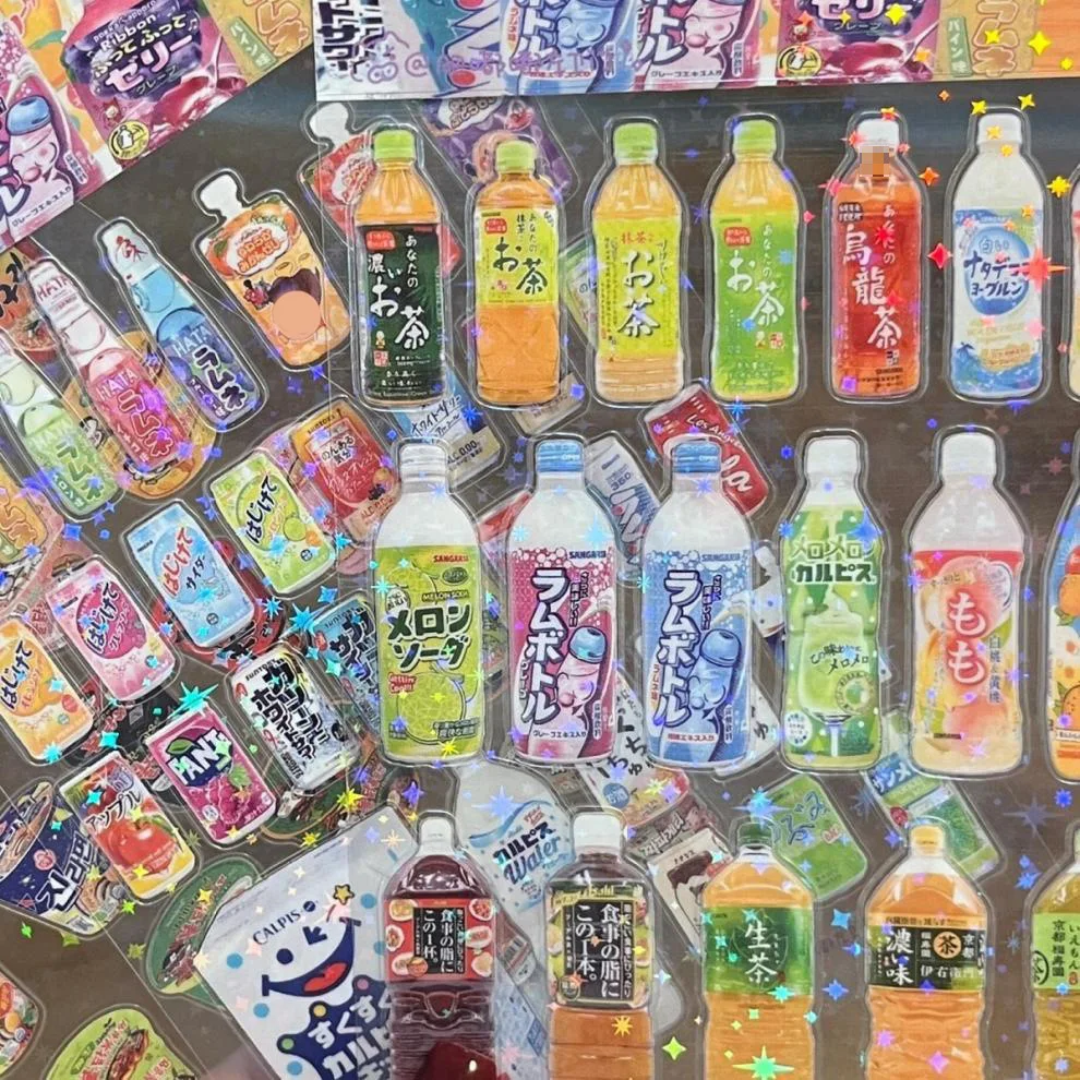 휴대폰용 스낵 식품 포장 스티커, 애완 동물 방수 만화 스크랩북 스티커, 일기장 문구, 카와이, 5 개