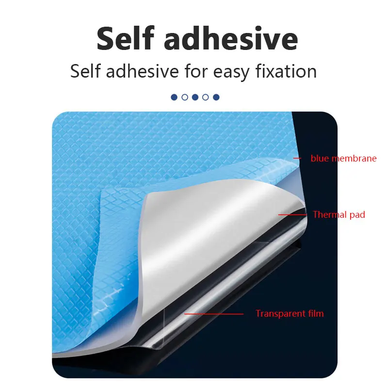 CPU 방열판 냉각 전도성 실리콘 패드, 열 전도성 패드 하이 퀄리티, 21W/mK, 100x100mm