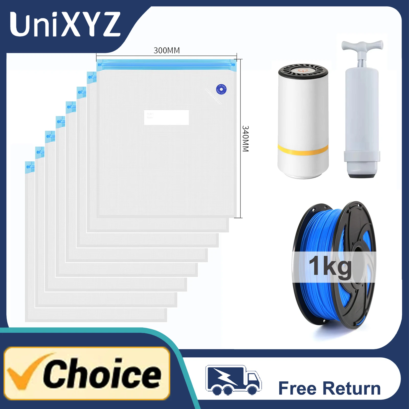 3D 프린터 필라멘트 보관 가방, PLA ABS PETG 진공 가방 건조기, 습기 방지 밀봉 백, 필라멘트 건조 밀봉 유지 title=3D 프린터 필라멘트 보관 가방, PLA ABS PETG 진공 가방 건조기, 습기 방지 밀봉 백, 필라멘트 건조 밀봉 유지 