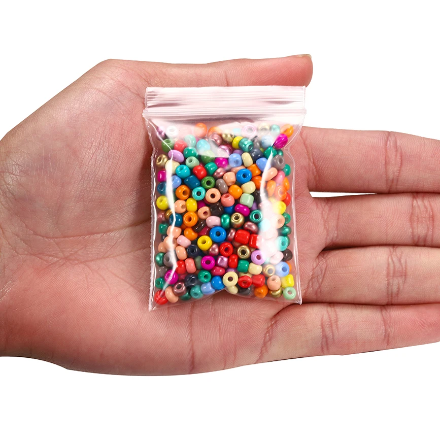 DIY 주얼리 제작 귀걸이 팔찌, 체코 시드 비즈, 작은 라운드 루즈 비즈, 매력 유리 비즈, 도매, 3mm, 4mm, 300 개, 600 개