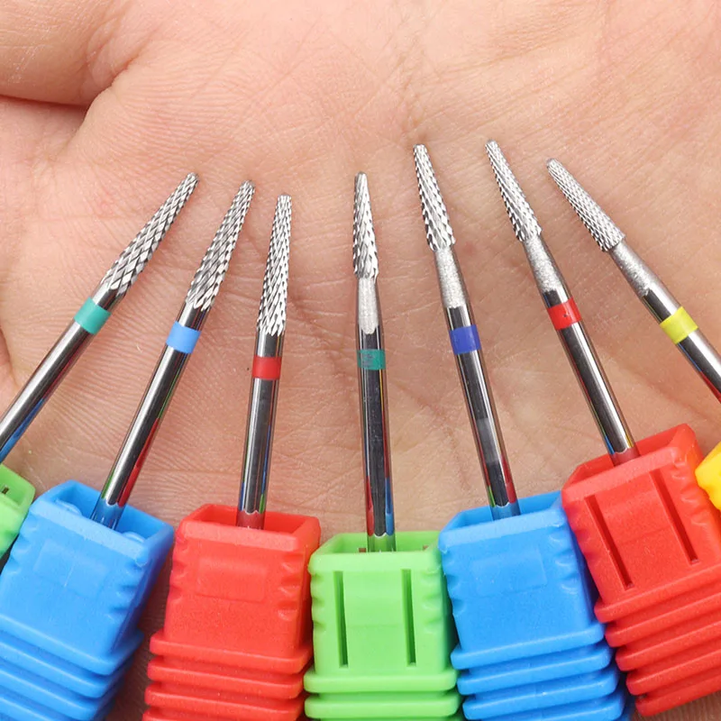 매니큐어용 밀링 커터 세라믹 네일 드릴 비트, 페디큐어 카바이드 밀링 커터, 네일 파일 매니큐어 커터, 네일 아트 도구