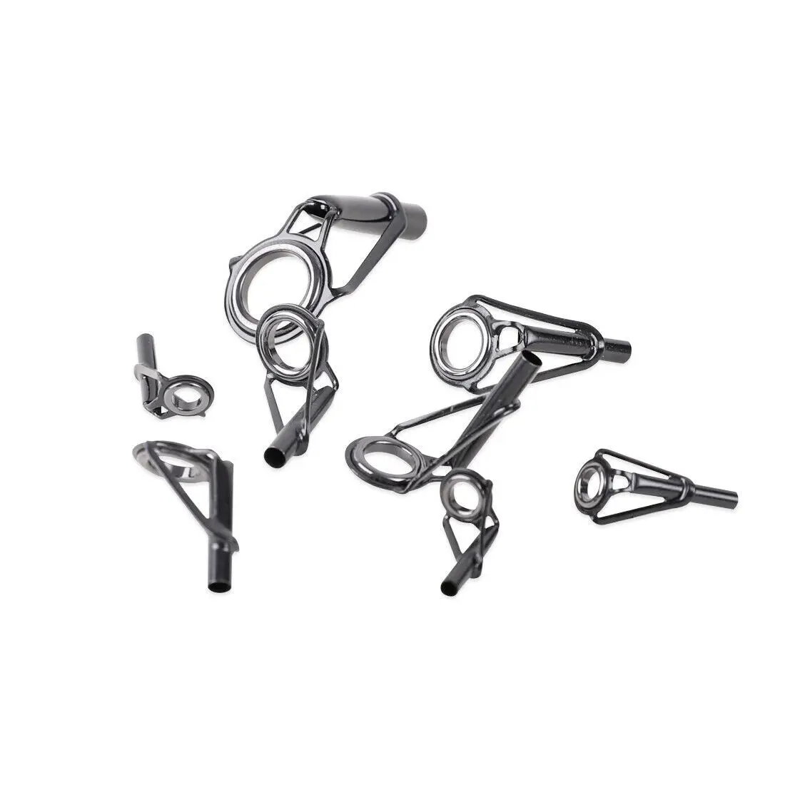 FishTrip 낚싯대 팁 탑 가이드, 스테인레스 스틸 세라믹 링, 낚싯대 건물 수리 교체용, 1.8mm ~ 8.0mm, 5 개