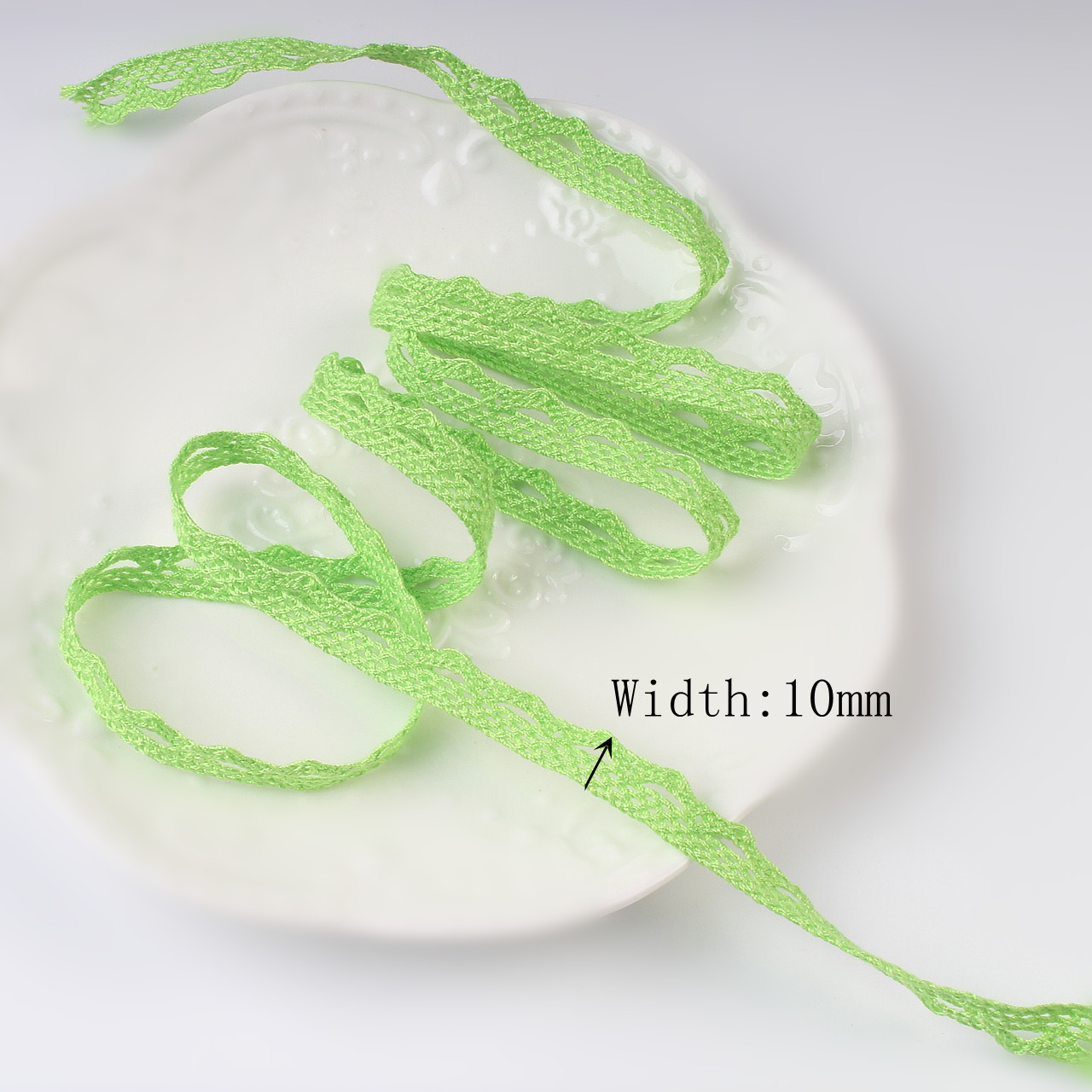 5 10 야드 멀티 컬러 코튼 레이스 트림 리본 DIY 의류 Hometexile Edge Embellishement 수제 코튼 원단 소재