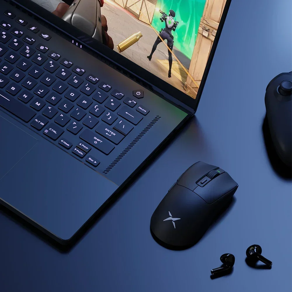 Delux M600 시리즈 무선 게임용 마우스 52g 경량 2.4G 듀얼 모드 연결 PC 게이머용 26000DPI 매크로 충전식 마우스