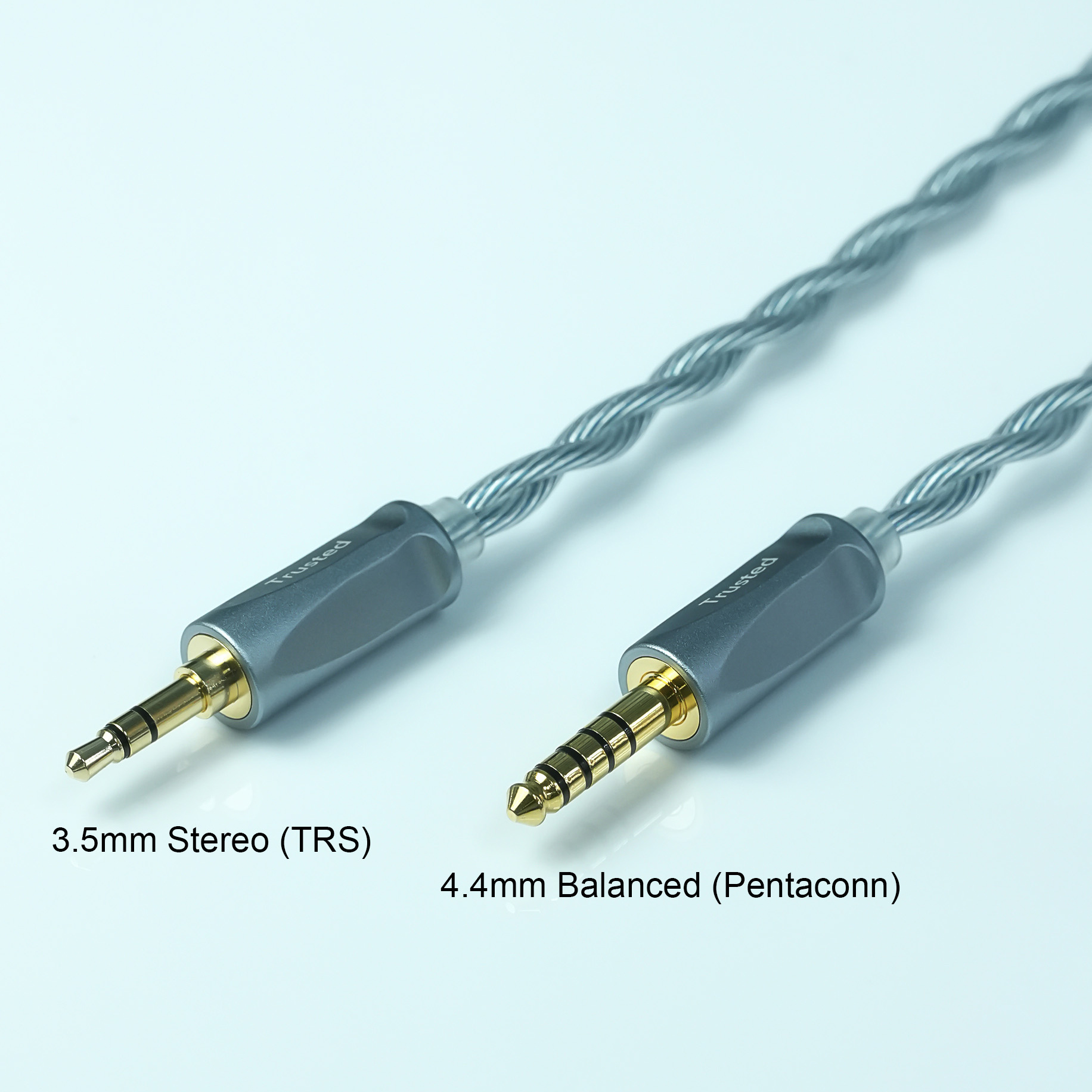 Trusted-50 LN2 냉동 7N 순수 OCC 오일-그래핀 PdAg 이어폰 케이블 IE900/IE600/HD600용 3.5mm/4.4mm 밸런스드 MMCX/2Pin/QDC