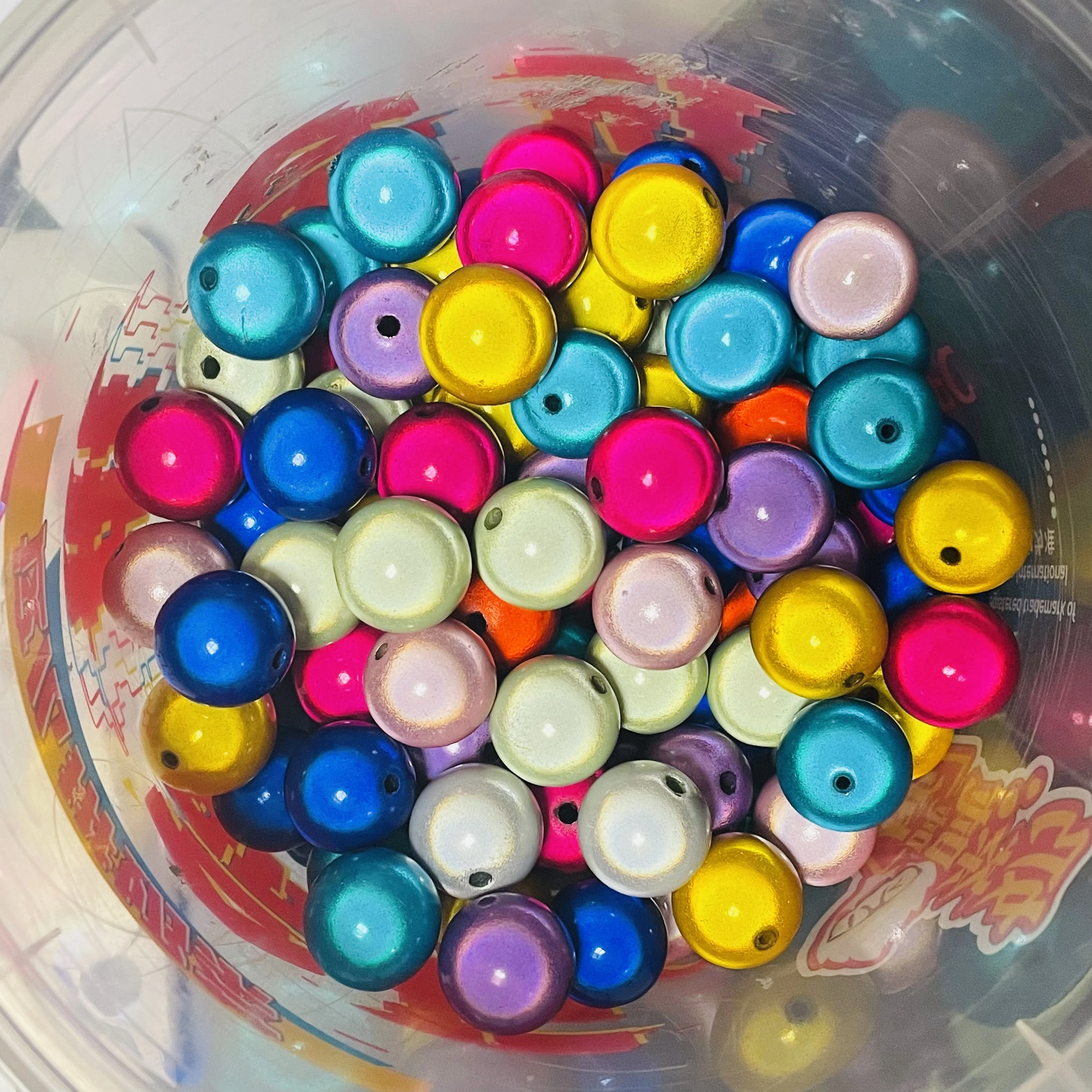 도매 반사 구슬 3D 환상 기적 구슬 보석 목걸이 팔찌 만들기에 대한 4-30mm 자수 아크릴 구슬