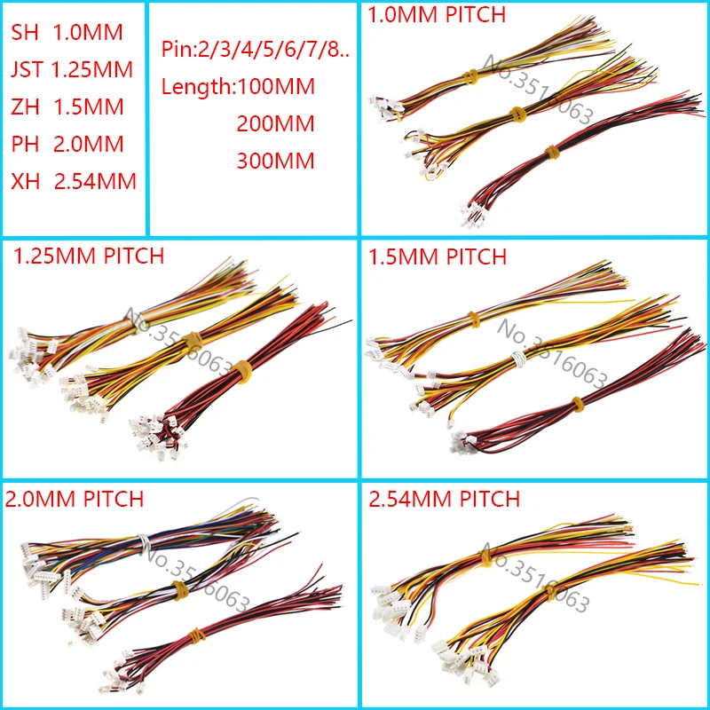 10Pcs 1.0 1.25 1.5 2.0 2.54 Sh/Jst/Zh/Ph/Xh 1.0mm 1.25mm 1.5mm 2.0mm 2.54mm 암 플러그 커넥터 (와이어 2/3/4/5/6/7/8/P 핀 포함) title=10Pcs 1.0 1.25 1.5 2.0 2.54 Sh/Jst/Zh/Ph/Xh 1.0mm 1.25mm 1.5mm 2.0mm 2.54mm 암 플러그 커넥터 (와이어 2/3/4/5/6/7/8/P 핀 포함) 