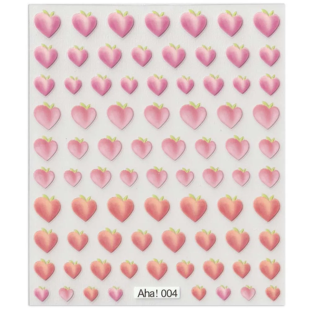 42 모델 스티커 네일 데칼 3D 접착 패치, 미소/동물/꽃 네일 아트 데코레이션 매니큐어 스티커 부활절 데이 디자인 데칼-