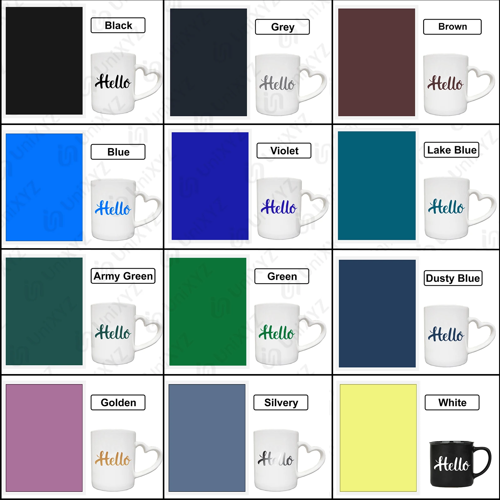 세라믹 유리 크리스탈 스톤 타일에 대한 CO2 섬유 UV 레이저 조각사 공작 기계에 대한 컬러 레이저 조각 마킹 용지