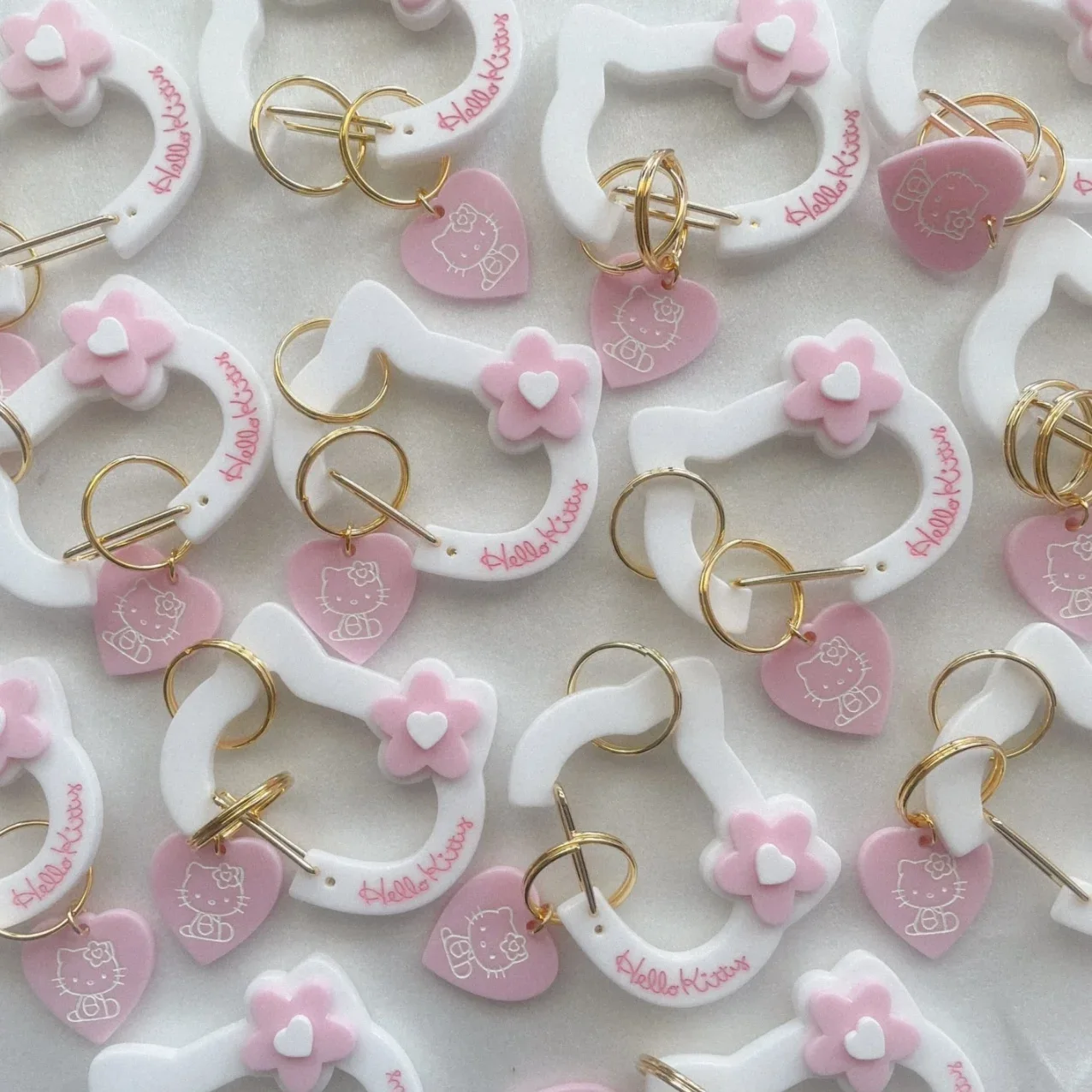 헬로 키티 멜로디 열쇠 고리 새로운 애니메이션 자동차 열쇠 고리 어린이 배낭 펜던트 여성 가방 패션 장식 선물 뜨거운 판매