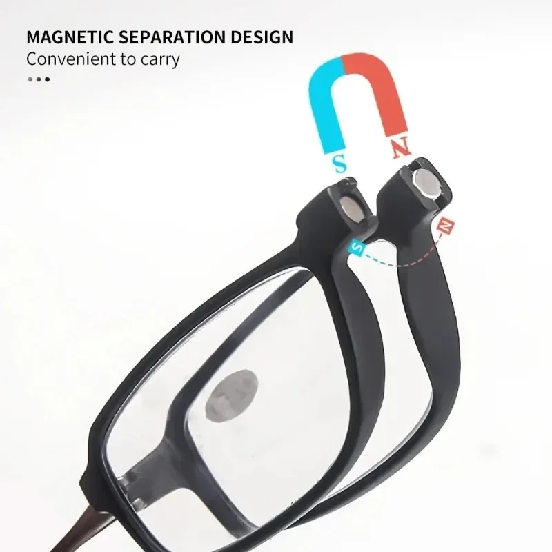 DML 초경량 독서 안경 Menr 독서 안경 교수형 스트레치 여성 피로 방지 노안 Unise 안경 디옵터 +1.5 + 3.5