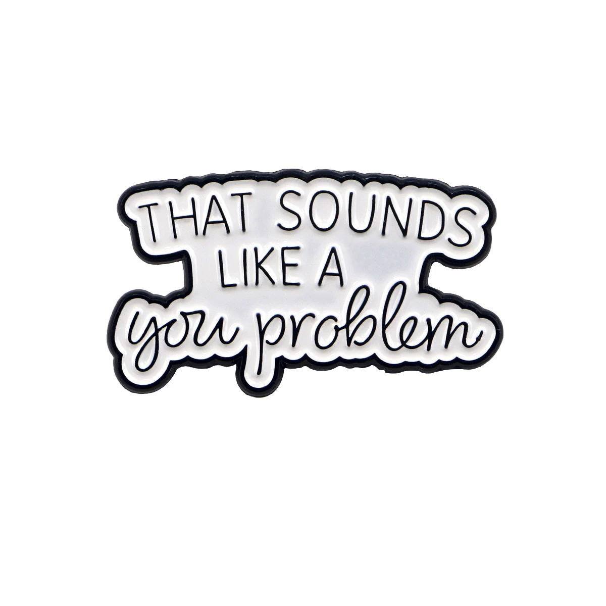 따옴표 에나멜 핀 만화 여성용 브로치 남성용 옷깃 핀 배낭에 편지 배지 의상 액세서리 문구 쥬얼리 선물