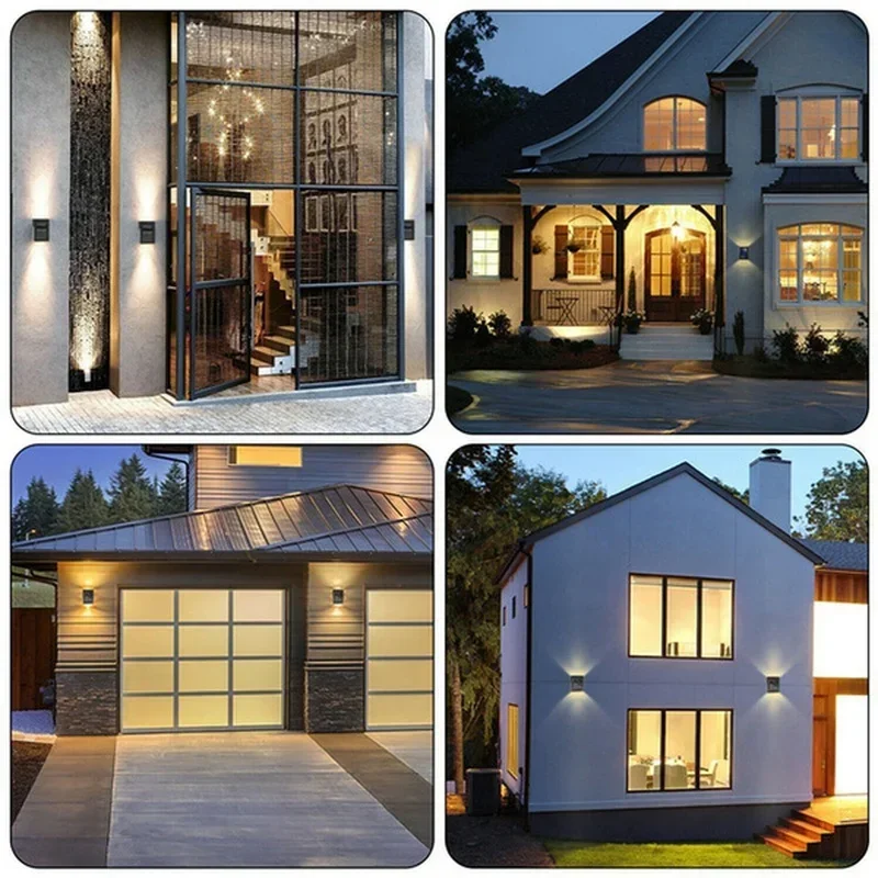 태양 위아래 스포트 라이트 야외, 거리 벽 조명 램프 태양열 전원 햇빛 방수 태양 램프 정원 장식