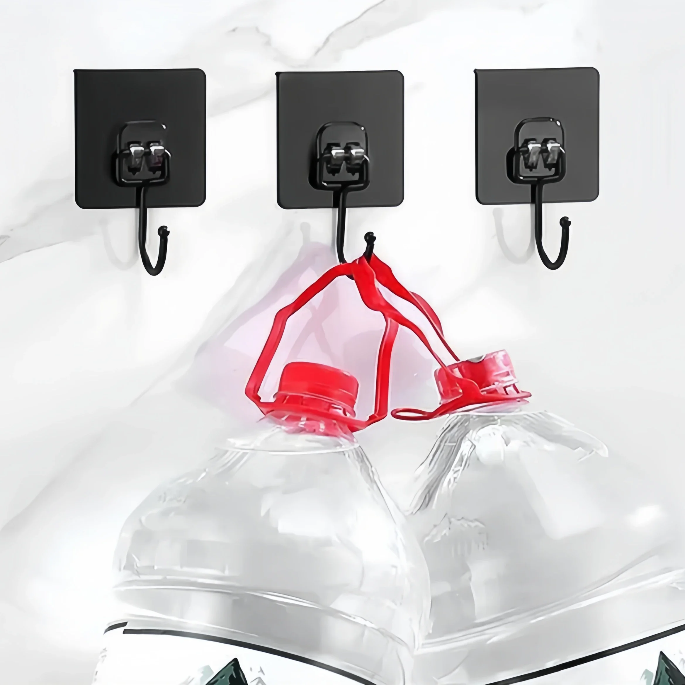 큰 크기 후크 헤비 듀티 22 파운드 방수 접착제 벽 후크 주방 욕실에 대한 네일 프리 투명 방수 후크