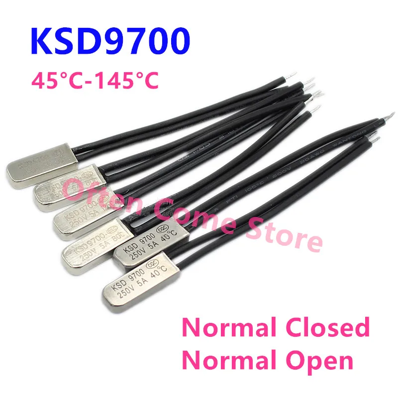 KSD9700 250V 5A 85C 95C 45-145 섭씨 정상 폐쇄 개방형 바이메탈 디스크 온도 스위치 온도 조절기 열 보호기 title=KSD9700 250V 5A 85C 95C 45-145 섭씨 정상 폐쇄 개방형 바이메탈 디스크 온도 스위치 온도 조절기 열 보호기 