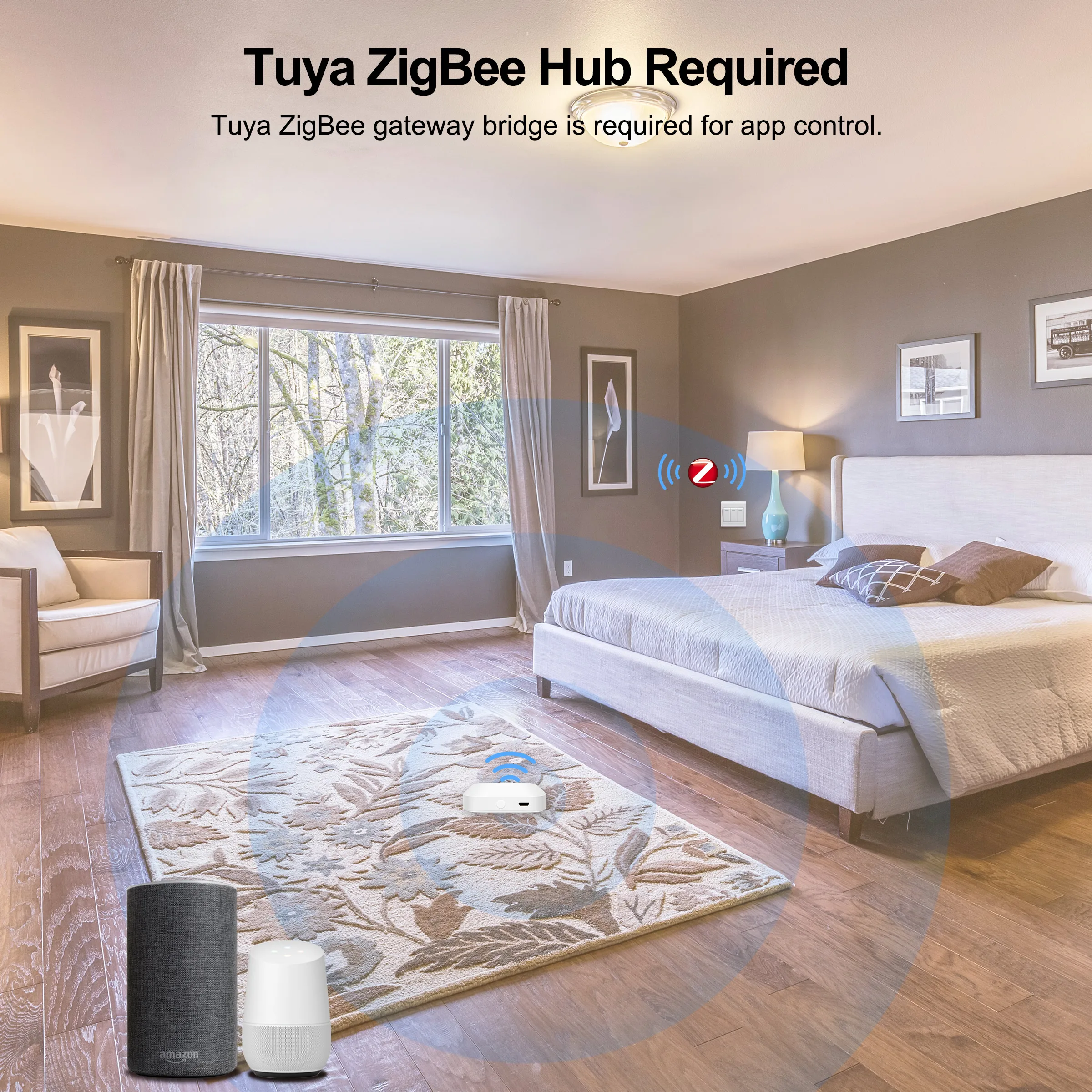 GIRIER Tuya ZigBee 3.0 롤러 블라인드 셔터 전기 모터 용 스마트 커튼 스위치 모듈 Alexa Google 홈으로 1/2 갱 작업