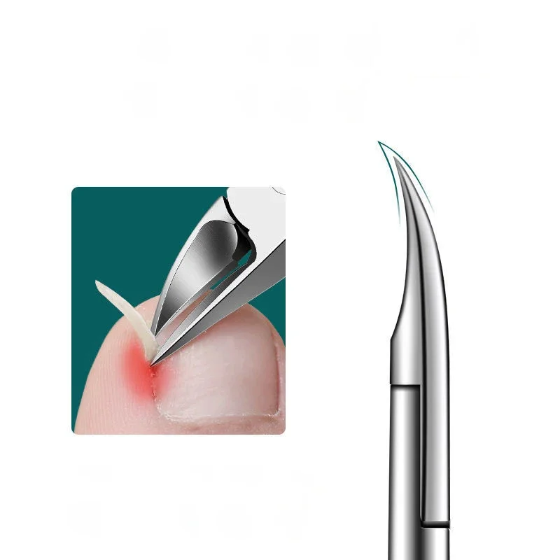 내성발톱 클리퍼 커터, 두꺼운 전문 손톱, 각질 먼지 제거제, 매우 날카로운 곡선 블레이드 네일 도구