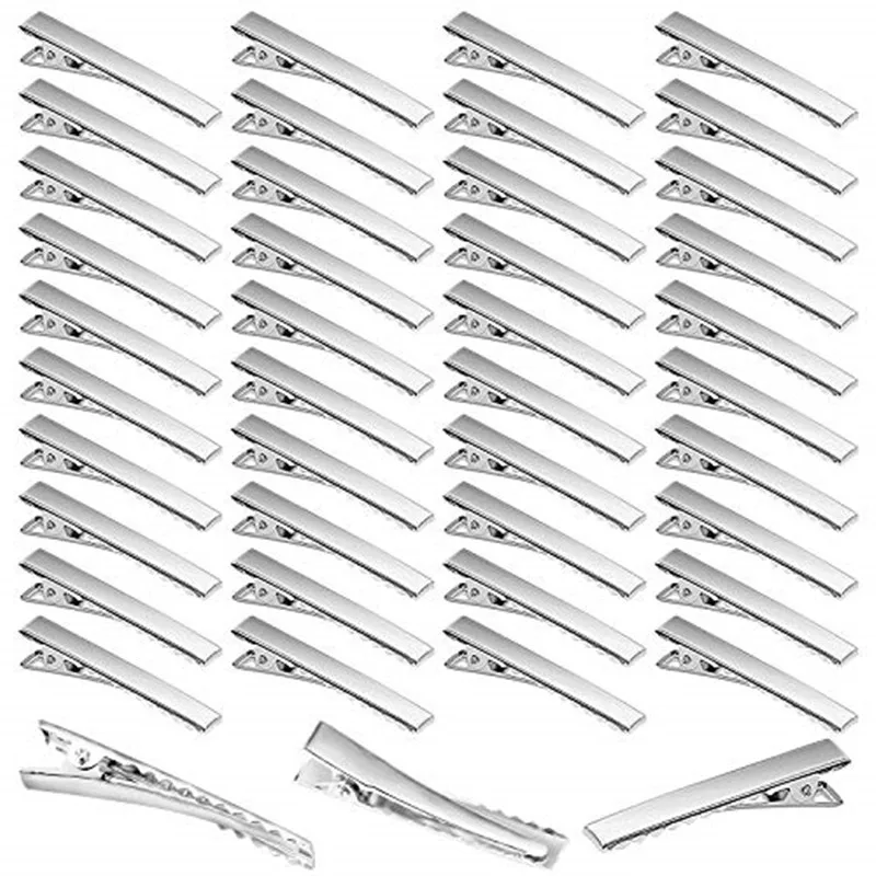 20-50PCS 헤어 악어 클립 금속 단일 프롱 오리 빌 헤어 클립 헤어 액세서리에 대 한 치아 컬 클립과 플랫 탑 DIY title=20-50PCS 헤어 악어 클립 금속 단일 프롱 오리 빌 헤어 클립 헤어 액세서리에 대 한 치아 컬 클립과 플랫 탑 DIY 